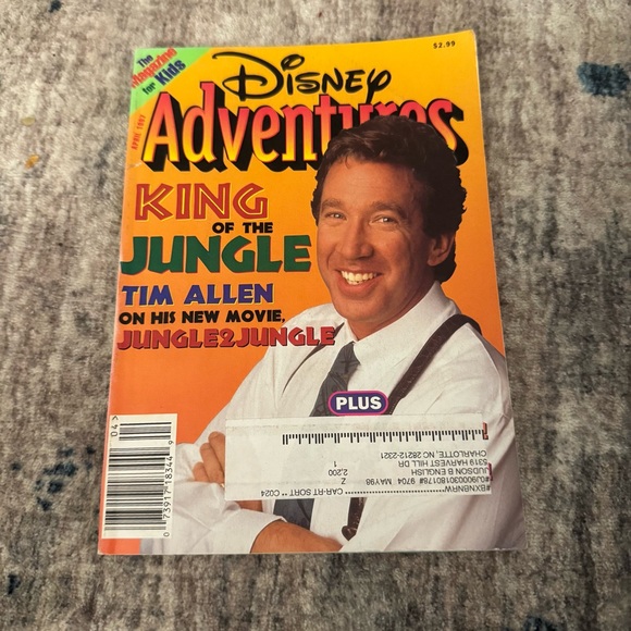 Disney Other - Disney Adventures Magazine April 1997 Tim Allen Jungle2Jungle Vintage‎ 90s